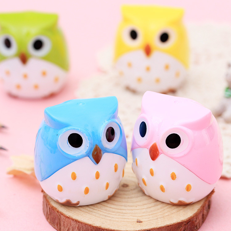 1 Pieces Lytwtw's Kawaii Cute Cartoon Owl Pencil Sharpener Cutter Knife School Office Supplies StationeryGift