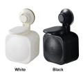 1Pcs Liquid Soap Dispenser Wall Mounted Square Bathroom Accessories Hand Back Press Bottle Convenient and Clean Black /White