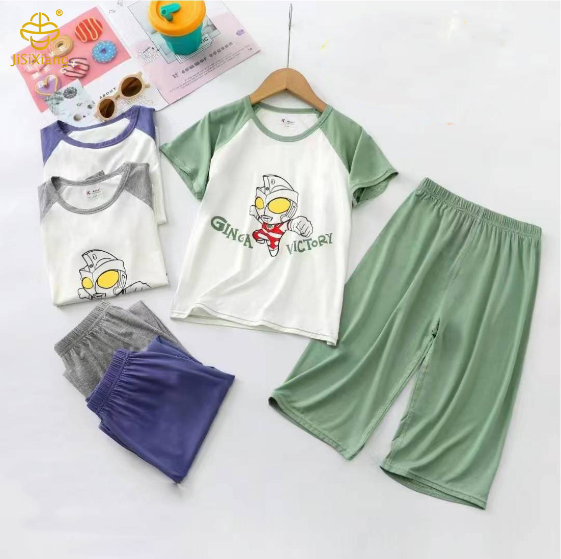 Children's Printed Short  Set