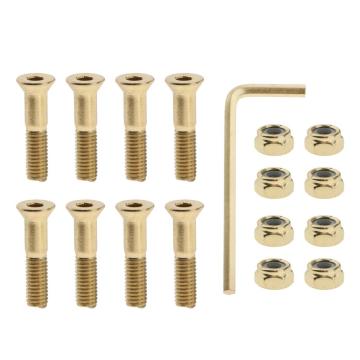 Skateboard Longboard Hardware Screws Mounting Bolts & Nuts Set for Cruiser Fish Skateboard Replacement Accessories