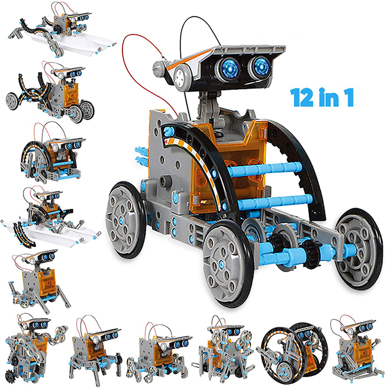 Technology Ideas Science Toys 12 In1 Solar Robot Kits Blocks Intellectual Development Diye Ducational Kits for Kids