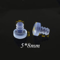 50-100PC Transparent Bumpers pad Embed Turntable foot Screws Hole Plugs glass Table protection Friction furniture Accessories