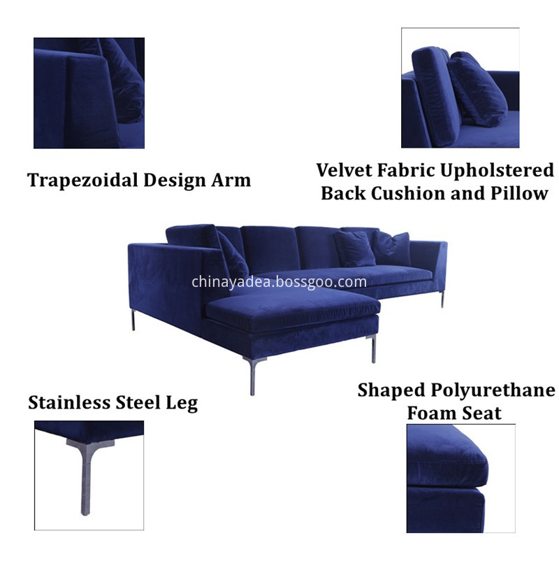 fabric charles sofa