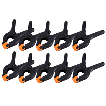 10pcs/lot 3inch Plastic Woodworking Clamps Spring Clip Fixture for Photo Studio Background Stand Holder Hardware Tools