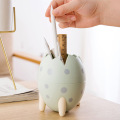 1pcs Creative Makeup Brush Storage Container Dinosaur Egg Tripod Desktop Storage Box Dinosaur Egg Pen Holder In Stock Dropship