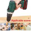 48V 6500mah Household Electric Drill Wrench Driver Double Speed Cordless Drill Rechargeable Lithium Battery Screwdriver
