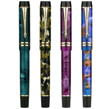 New Moonman M600S Celluloid Fountain Pen MOONMAN Iridium Fine Nib 0.5mm Excellent Fashion Office Writing Gift Pen for Business