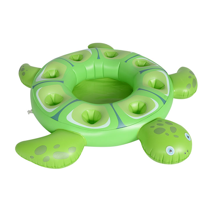 Sea turtle inflatable tray inflatable cooler pool float