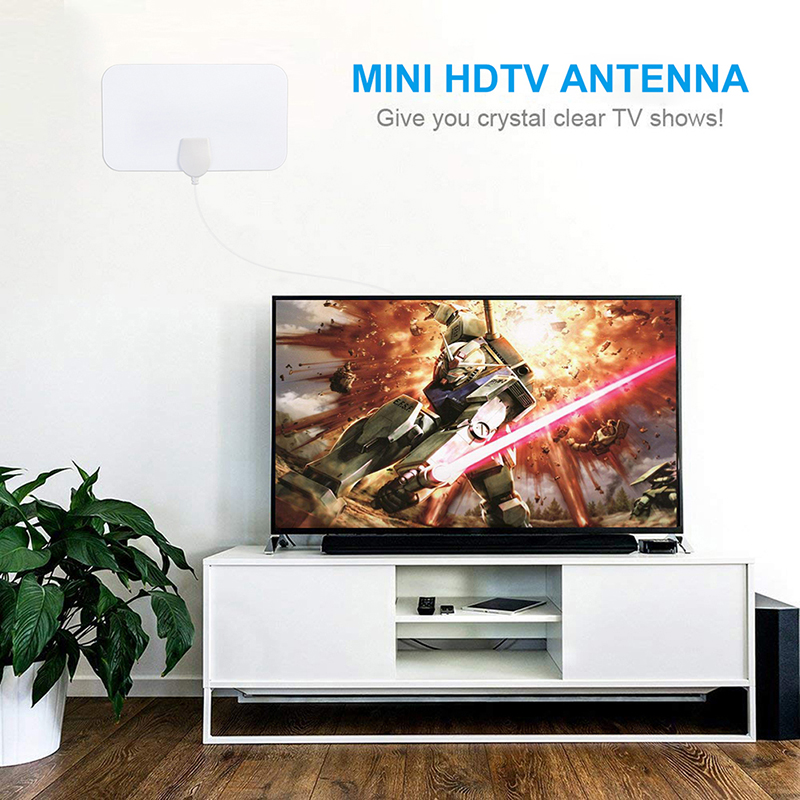 Digital Indoor Digital Freeview Range Ultra-thin Antena TV HDTV Antenna High Signal Capture Cable Signal Amplifie Antenna
