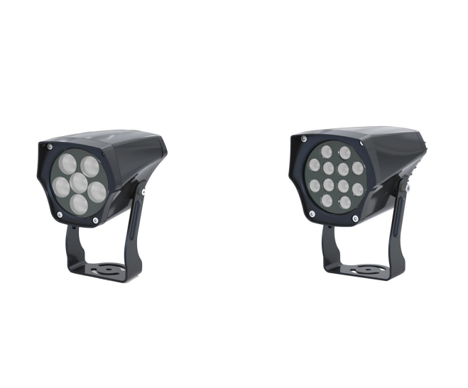Outdoor LED flood light under the tree