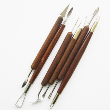 6 PCS/Set Hand Tools Pottery Ceramics Chisel Tools Polymer Clay Modeling Tools Wax Carving Sculpt Tool Carving Tools