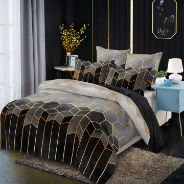 LOVINSUNSHINE Simple Bedclothes Quilt Cover Pillowcase Bedding Set With Pillow Case Double Comforter Black Duvet Cover vb01#