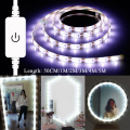 USB Led Makeup Mirror Light DC 5V Vanity Mirror Wall Lamp Tape LED Strip Light 1M 2M 3M 4M 5M Dimmable Dressing Table Lights Kit
