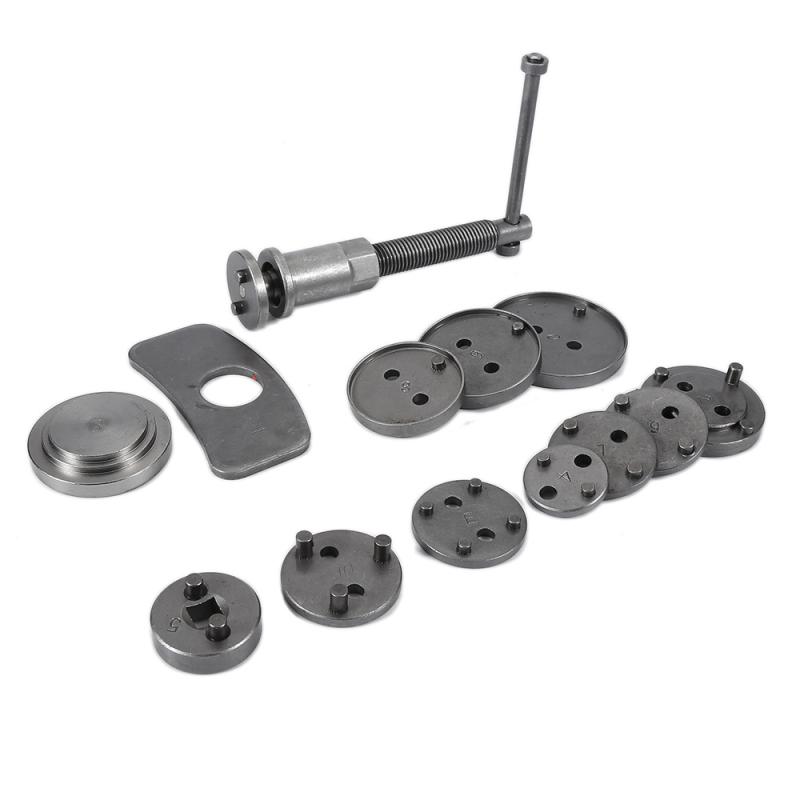 13PCS/SET Car Auto Wheel Cylinder Disc Brake Pad Caliper Repair Kit Replacement Piston Rewind Hand Tool Repair Care Accessories