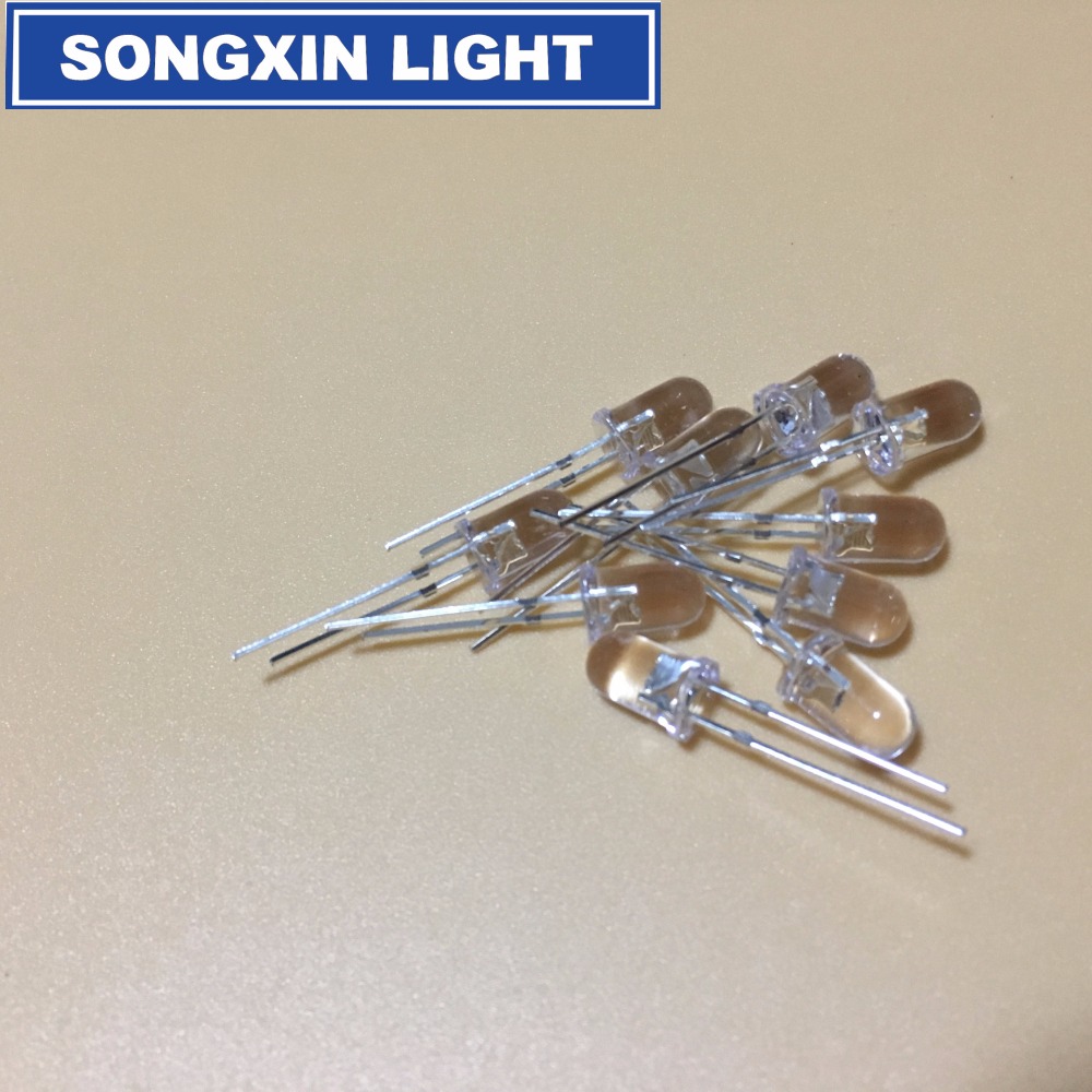 1000PCS 5mm LED Diodes Flashing Blue Clear Blinking Light Emitting Diodes Flash Blink 5mm Blinking LED Diodo 5 mm danshan B