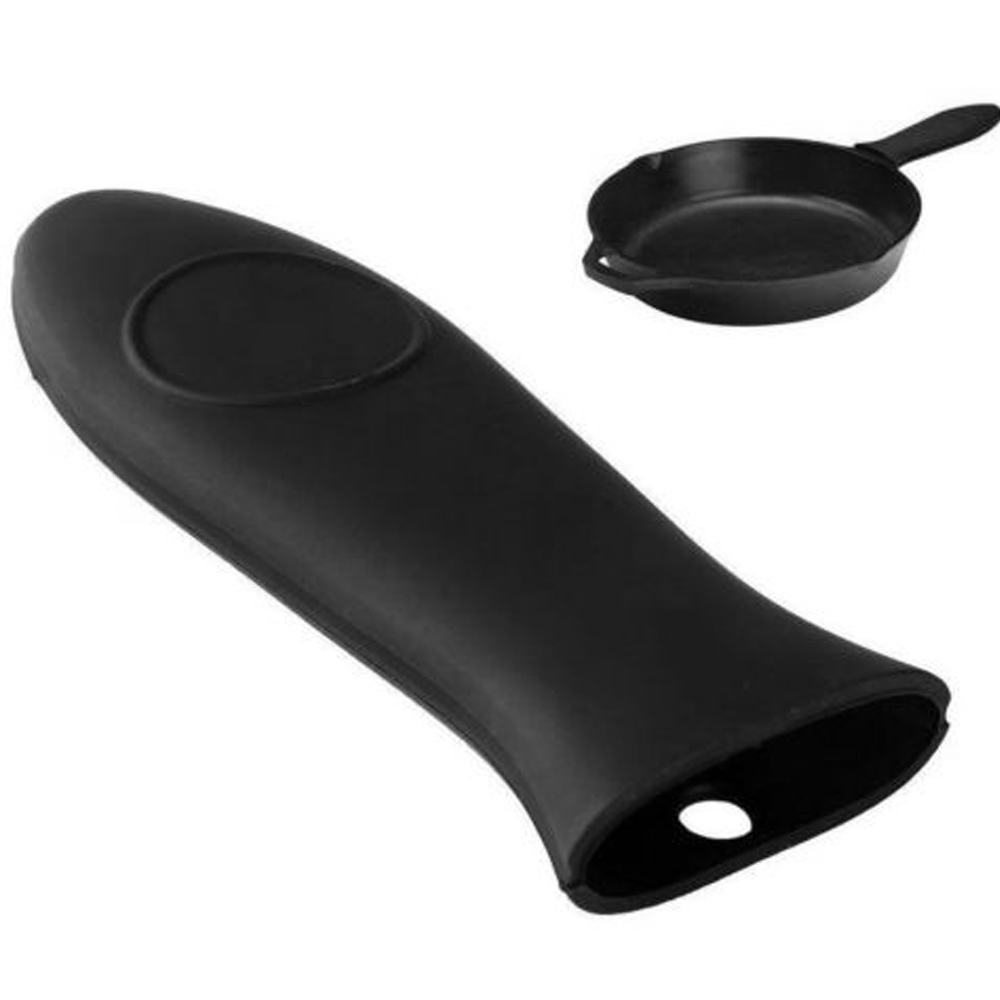 Silicone Hot Handle Holder Lodge Pot Sleeve Ashh Cover Grip for Kitchen Pan Hold Cookware Parts 14.3X5X2CM