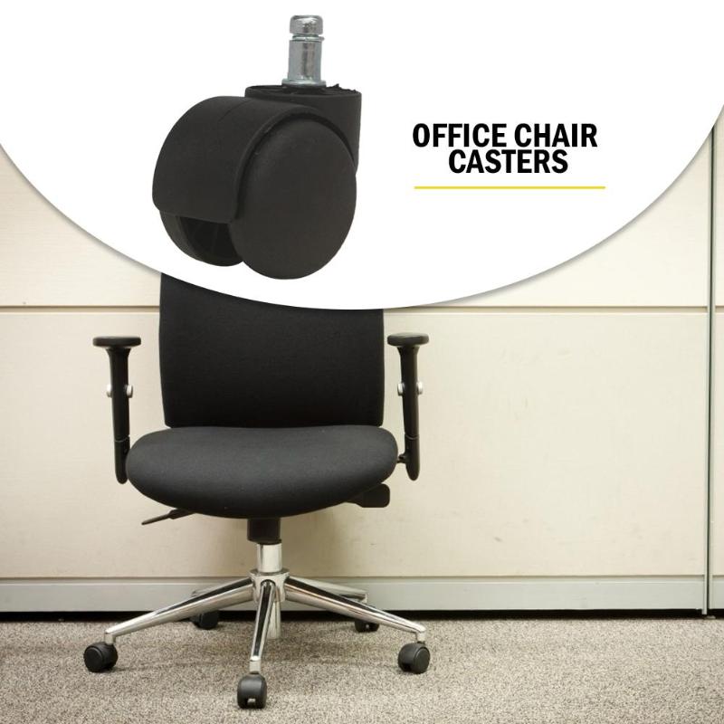 5pcs Silent Office Chair Caster Universal Wheel Swivel Plastic Swivel Roller Wheel Furniture Replacement Hardware