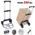 330lbs 150KG Folding luggage car heavy hand cart transportation shopping trailer portable pull cargo trolley small pull cart