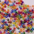 Glass Bead 400Pcs 3mm 8/0 Transparent Crystal Czech Seed Glass Spacer Beads For Jewelry Handmade Garments DIY Sewing Craft