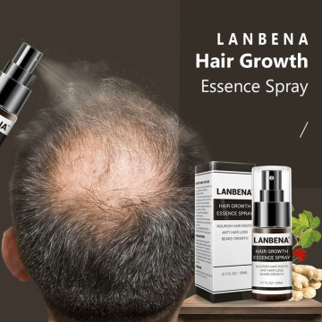 LANBENA Hair Growth Essence Spray Germinal Hair Growth Serum Anti Hair Loss Nourish Roots Easy To Carry Hair Care for Men Women