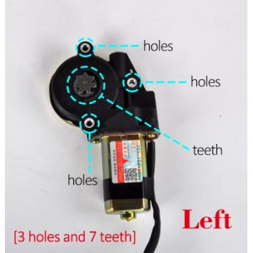 AZGIANT 12V/24V electric car Window lifter motor Power Windows Motor Regulator Left/ right 3 hole 7 gear/teeth torx pinion