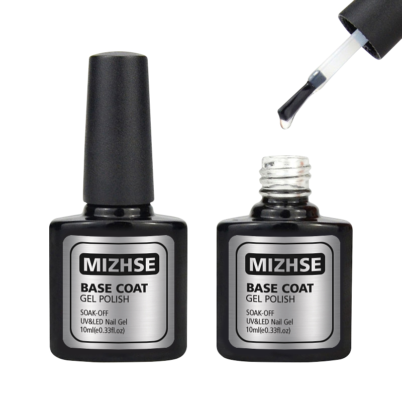 MIZHSE Base Coat Gel Nail Polish 10ml Nail Art Manicure Care Lacquer For Gellak UV LEND Based Coat Primer Salon Home DIY