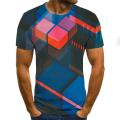 Three-dimensional vortex Men Tshirt 3D Printed Summer O-Neck Daily Casual Funny T shirt