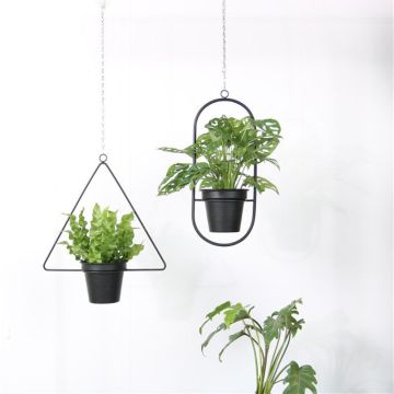 Metal Plant Hanger Chain Hanging Basket Flower Pot Plant Holder Garden Balcony Drop shipping