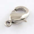 2pcs Stainless Steel Lobster Claw Clasps Hook for jewelry making Connector Accessories, Stainless Steel Color