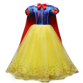 New Snow White Dress With Long Cloak Kids Dresses For Girls Carnival Cosplay Party Princess Dress Fantasia Children Clothing