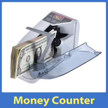 Mini Money Currency Counting Machine Handy Bill Cash Banknote Counter Money AC or Battery Powered for fake money dollar EU US