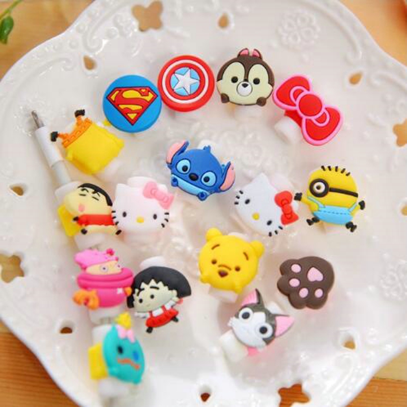 Cute Cartoon Phone USB cable protector for iphone cable chompers cord animal bite charger wire holder organizer protection