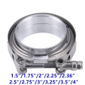 2.25" 2.5" 3" 3.5" V band Clamp Aluminum Flange Kit V-Band 1.5 2 2.5 3 3.5 Inch Vband Clamps Aluminium Flange