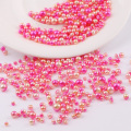 Mix Pink Color Round 3/4/5/6mm Apprx 400-500pc ABS Imitation Pearl Beads No Hole Loose Beads Diy Jewelry Necklace Making