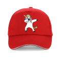 Harajuku Funny Unicorn cap Unisex Cartoon print unicornio Baseball caps High Quality 100%Cotton adjustable snapback hat bone