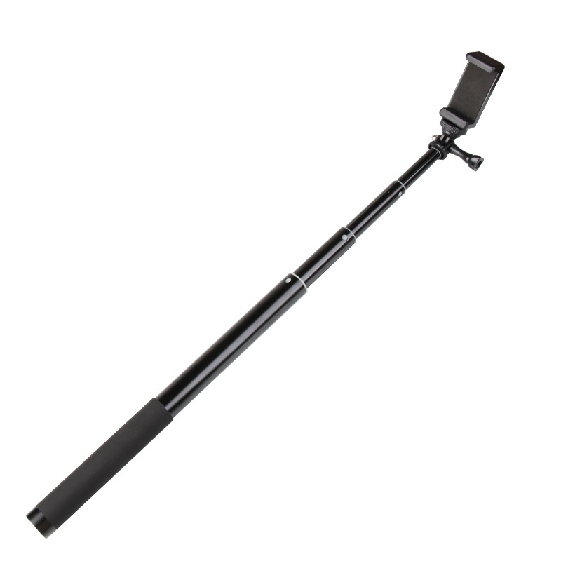 1.5M Extendable Selfie Stick Monopod with 1/4 Inch Screw Hole for GoPro Hero 7 6 5 4 3+ 3 Action Cam Go Pro HD