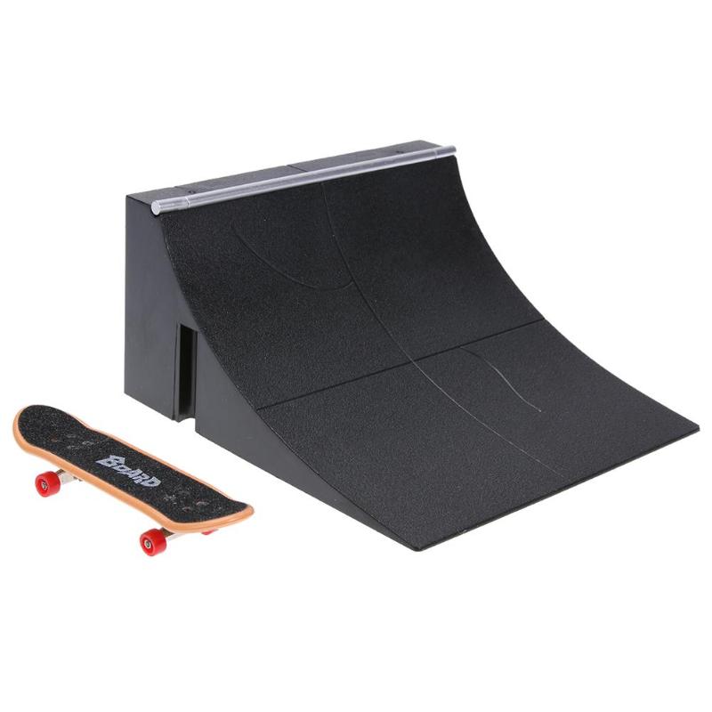 Training Games Finger Skating Board with Ramp Parts Track Kids Toys Gift kate Park Fingerboard Mini Skateboard Toys