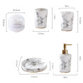 Lmitation Marble 360ML Soap Dispenser Ceramic Bathroom Accessories Lotion Essence Gel bottle Liquid Soap Dispenser for Kitchen B