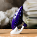 Hot 12 Hole Ocarina Ceramic Alto C Legend of Zelda Ocarina Flute Blue Instrument drop shipping