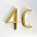 12cm Golden Floating House Number Signage #0-9 5 In. Alphabet Letters Dash Slash Sign Door Home Address Numbers Outdoor Plates