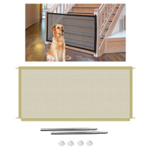 Folding Mesh Pet Dog Gate Door Barrier Safety Guard Fence Mesh Enclosure, 2 Sizes Optional