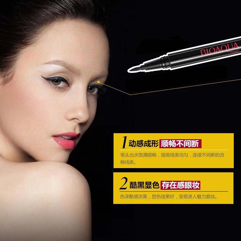 Eye Liner Pencil Black Long Lasting Waterproof Smudge-Proof Cosmetic Beauty Makeup Liquid Eyeliner Pen