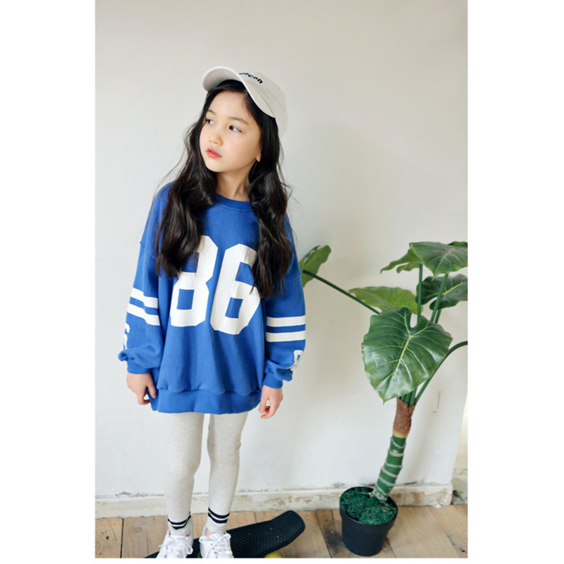 2020 New Girls Hoodies Sweatshirts Letter Print Casual Long Sleeve Cotton Cute Hoodie Girl Cotton Pullover Kids Harajuku