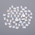 18 color 8*10mm/10*14mm/13*18mm/18*25mm Glitter Crysta Sew On Oval Acrylic Rhinestone Flatback Sewing Beads For DIY doll clothes