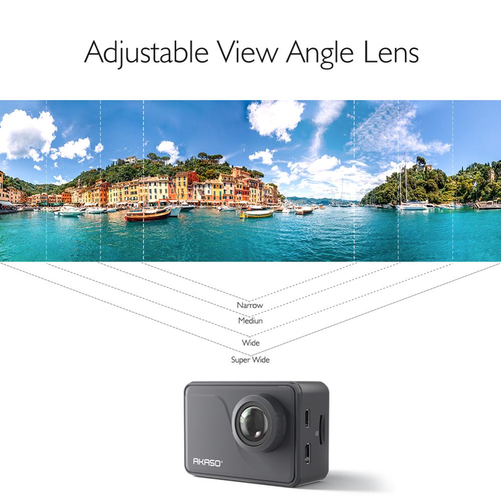 AKASO V50 PRO 4K 30fps 20MP WIFI Action Camera ELS Touch Screen Outdoor Extrems Sport Helmet Camera Underwater Waterproof Camera
