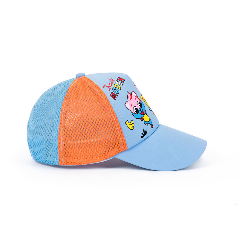 2020 Summer New Korean Baby Baseball Caps Children's Boys Girls Hats Kids Snapback Cartoon Cat Mesh Sun Cap Baby Sunscreen Hat