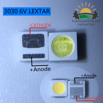 50pcs 3030 Backlight High Power LED DOUBLE CHIPS 1.5W 3V-3.6V lextar JUFEI AOT Cool white PT30A66 TV