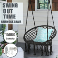 150KG Nordic Cotton Rope Hammock Chair Handmade Knitted Indoor Outdoor Kids Swing Bed Adult Swinging Hanging Chair Hammock