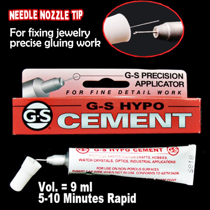 Adhesive 9ml G-s Hypo Cement Precision Applicator Glue For Gluing Fix Jewelry Crafts Crystal Rhinestone Multi Purpose Clear Gel