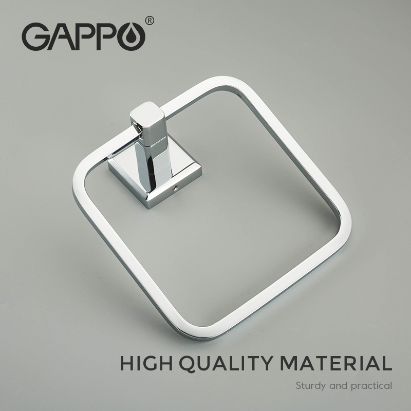 GAPPO Towel Rings Square towel kitchen towel rack towel bar sus brass wall mounted Towel Rack Bathroom Accessories G3804